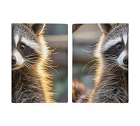 Cute Raccoon Travel Passport Holder with Credit Card Slots And Boarding Pass Slot Passport Book Holder for Passports Credit Cards Boarding Passes