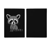 Cute Raccoon Travel Passport Wallet Credit Card Holder Cover Case Protector
