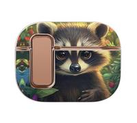 Cute Raccoon Trendy Bluetooth Earbuds Protector Printed Wireless Earbud Case Covers Compatible with Airpods Pro 2