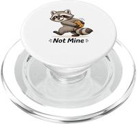 Cute Raccoon with Cookie Playful Not Mine PopSockets PopGrip for MagSafe
