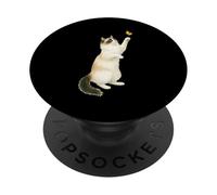 Cute Ragdoll Cat Playing With Monarch Butterfly Cat Mama PopSockets Adhesive PopGrip