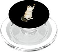 Cute Ragdoll Cat Playing With Monarch Butterfly Cat Mama PopSockets PopGrip for MagSafe