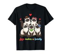 Cute Ragdoll Cat Together Love Makes A Family Reunion T-Shirt
