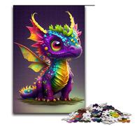 Cute Rainbow Dragon 1000 Piece Jigsaw Puzzles for Adults Jigsaw for Gifts Best Gift Suitable for And Teenager 14 And Up 1000 PCS(75x50cm)