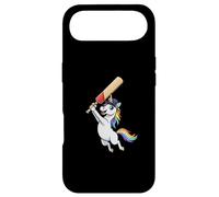 Cute Rainbow Unicorn Playing Cricket Hero Character Case for iPhone Air