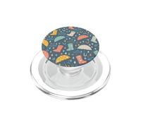 Cute Rainy Day Pattern Umbrellas Rain Boots Spring Showers PopSockets PopGrip for MagSafe