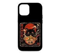Cute Ramen Cat with Noodles and Chopsticks Case for iPhone 12/12 Pro