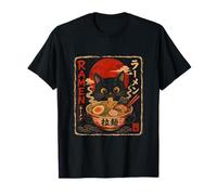 Cute Ramen Cat with Noodles and Chopsticks T-Shirt