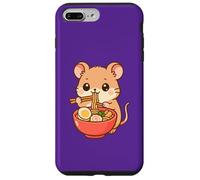 Cute Ramen Loving Mouse Cartoon Art Case for iPhone 7 Plus/8 Plus