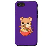 Cute Ramen Loving Mouse Cartoon Art Case for iPhone SE (2020) / 7/8