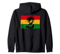 Cute Rasta Baby Rasta Flag Judah Lion Roots Reggae Rastafari Zip Hoodie