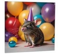 Cute Rat Birthday Card 145 x 145mm