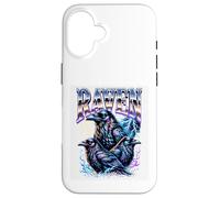 Cute Raven Squad Electric Lightning Halloween Viral Meme Case for iPhone 16