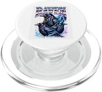 Cute Raven Squad Electric Lightning Halloween Viral Meme PopSockets PopGrip for MagSafe