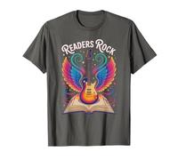 Cute Readers Rock Reading Rockstar Elementary Teacher Read T-Shirt