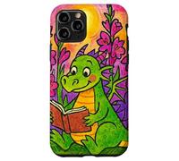 Cute Reading Dragon Fantasy Bookish Teacher Librarian Vibes Case for iPhone 11 Pro