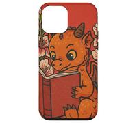 Cute Reading Dragon Fantasy Bookish Teacher Librarian Vibes Case for iPhone 12 mini