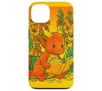 Cute Reading Dragon Fantasy Bookish Teacher Librarian Vibes Case for iPhone 13