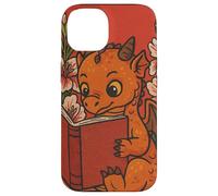 Cute Reading Dragon Fantasy Bookish Teacher Librarian Vibes Case for iPhone 14