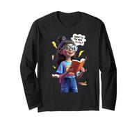 Cute Reading Girl Funny Unisex Design for Men Women Tee Long Sleeve T-Shirt