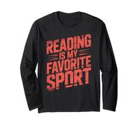Cute Reading My Favorite Sport Cardio Literacy Coach Long Sleeve T-Shirt