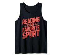 Cute Reading My Favorite Sport Cardio Literacy Coach Tank Top