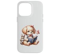 Cute Reading Puppy Fun and Whimsical Case for iPhone 14 Pro Max