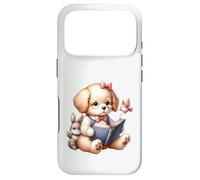 Cute Reading Puppy Fun and Whimsical Case for iPhone 17 Pro