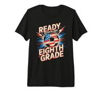 Cute Ready KICK Off Eighth Grade Soccer Teacher Game On Kids Premium T-Shirt