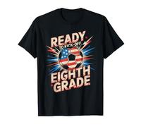 Cute Ready KICK Off Eighth Grade Soccer Teacher Game On Kids T-Shirt
