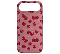 Cute Red Cherries, Pastel Rose Pink Pattern Case for iPhone Air