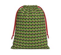 Cute Red Eyes Tree Frogs Print Gift Drawstring Bag Reusable For Holiday Party Favors Birthday Presents Pouch