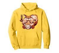 Cute Red Fox Eating Ramen - Adorable Foodie Design Pullover Hoodie