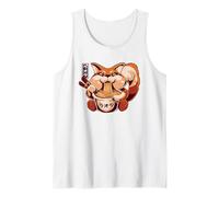 Cute Red Fox Eating Ramen - Adorable Foodie Design Tank Top