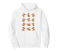 Cute Red Fox Playing Brass Trumpet and Bugle Pattern Pullover Hoodie