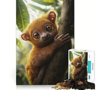 Cute Red Kinkajou Lemur for Adults 1000 Piece Jigsaw Puzzle DownTime Game Indoor Play Fun Challenge Wall Accent (50x75cm)
