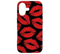 Cute Red Lipstick Kisses Kiss Lips pattern Case for iPhone 17
