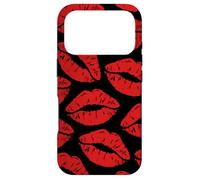 Cute Red Lipstick Kisses Kiss Lips pattern Case for iPhone 17 Pro