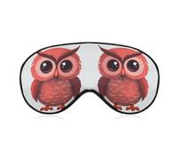 Cute Red Owl Eye Mask Sleep Mask Eye Masks for Sleep Sleep Masks for Women Men Sleeping Mask Travel Eye Mask Sleep Mask Blackout Funny Sleep Mask Cute Sleep Mask