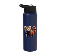 Cute Red Panda Adorable Animal Design Stainless Steel Insulated Water Bottle