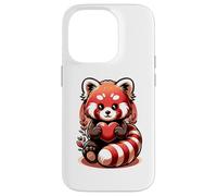 Cute Red Panda Animal Love Lovers Heart Sweetheart Case for iPhone 14 Pro