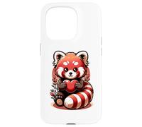 Cute Red Panda Animal Love Lovers Heart Sweetheart Case for iPhone 15 Pro