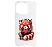 Cute Red Panda Animal Love Lovers Heart Sweetheart Case for iPhone 15 Pro Max