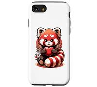 Cute Red Panda Animal Love Lovers Heart Sweetheart Case for iPhone SE (2020) / 7/8