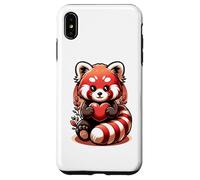 Cute Red Panda Animal Love Lovers Heart Sweetheart Case for iPhone XS Max