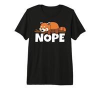 Cute Red Panda Lazy Lesser Panda Nope Not Today Premium T-Shirt