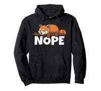 Cute Red Panda Lazy Lesser Panda Nope Not Today Pullover Hoodie