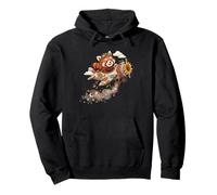 Cute Red Panda Pilot Airplane Kids Pullover Hoodie