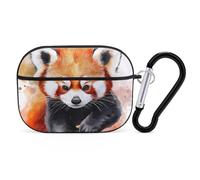 Cute Red Panda Watercolor Printed Bluetooth Earbuds Case Colorful Wireless Headphones Covers Compatible With AirPods Pro 2