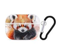 Cute Red Panda Watercolor Printed Bluetooth Earbuds Case Colorful Wireless Headphones Covers Compatible With AirPods Pro 2